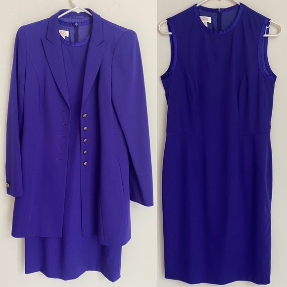 escada purple dress